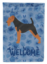 Load image into Gallery viewer, Airedale Terrier Welcome Flag Canvas House Size CK6184CHF