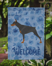 Load image into Gallery viewer, Doberman Pinscher Welcome Garden Flag – Decorative Outdoor Yard Flag CK6187GF