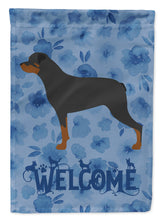 Load image into Gallery viewer, Rottweiler Welcome Flag Canvas House Size CK6193CHF