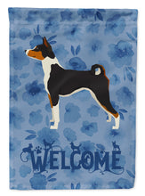 Load image into Gallery viewer, Basenji Welcome Flag Canvas House Size CK6221CHF