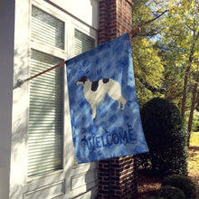 Load image into Gallery viewer, Borzoi Welcome Flag Canvas House Size CK6228CHF