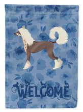 Load image into Gallery viewer, Chinese Crested Welcome Garden Flag – Decorative Outdoor Yard Flag CK6235GF