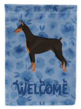 Load image into Gallery viewer, Doberman Pinscher Welcome Garden Flag – Decorative Outdoor Yard Flag CK6239GF