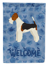 Load image into Gallery viewer, Fox Terrier Welcome Flag Canvas House Size CK6242CHF