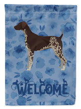 Load image into Gallery viewer, German Shorthaired Pointer Welcome Flag Canvas House Size CK6245CHF