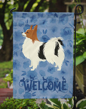 Load image into Gallery viewer, Papillon Welcome Garden Flag – Decorative Outdoor Yard Flag CK6257GF
