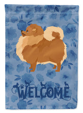 Load image into Gallery viewer, Pomeranian Welcome Flag Canvas House Size CK6259CHF