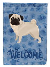 Load image into Gallery viewer, Pug Welcome Flag Canvas House Size CK6261CHF
