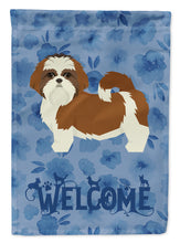 Load image into Gallery viewer, Shih Tzu Welcome Flag Canvas House Size CK6267CHF