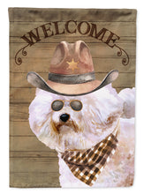 Load image into Gallery viewer, Bichon Fris� Country Dog Flag Canvas House Size CK6286CHF
