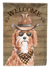 Load image into Gallery viewer, Cavapoo Country Dog Flag Canvas House Size CK6303CHF
