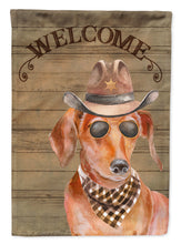 Load image into Gallery viewer, Dachshund Country Dog Flag Canvas House Size CK6311CHF