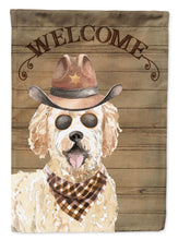 Load image into Gallery viewer, Goldendoodle Country Dog Flag Canvas House Size CK6332CHF