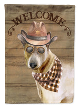 Load image into Gallery viewer, Thai Ridgeback Cowboy Dog Welcome Garden Flag – Western-Style Dog with Hat &amp; Sunglasses CK6368GF