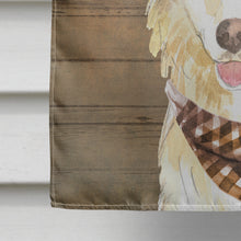 Load image into Gallery viewer, White Collie Country Dog Flag Canvas House Size CK6377CHF
