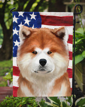 Load image into Gallery viewer, Akita American Flag Garden Flag - Outdoor Decorative Yard Flag CK6387GF