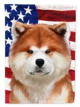 Load image into Gallery viewer, Akita American Flag Garden Flag - Outdoor Decorative Yard Flag CK6387GF