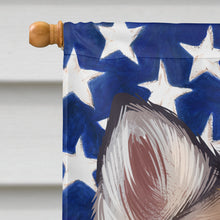 Load image into Gallery viewer, Alaskan Husky American Flag Flag Canvas House Size CK6389CHF