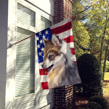 Load image into Gallery viewer, Alaskan Klee Kai American Flag Flag Canvas House Size CK6390CHF