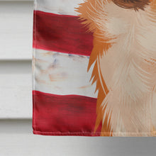 Load image into Gallery viewer, Alopekis Dog American Flag Flag Canvas House Size CK6391CHF