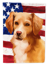 Load image into Gallery viewer, Alopekis Dog American Flag Flag Canvas House Size CK6391CHF