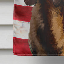 Load image into Gallery viewer, Alpine Dachsbracke American Flag Flag Canvas House Size CK6392CHF