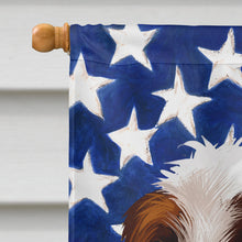 Load image into Gallery viewer, Alpine Mastiff American Flag Flag Canvas House Size CK6393CHF