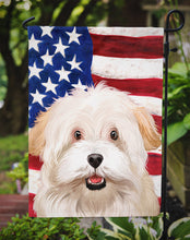 Load image into Gallery viewer, Alpine Spaniel American Flag Garden Flag - Outdoor Decorative Yard Flag CK6394GF
