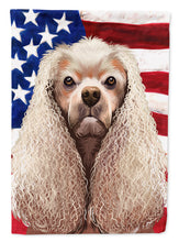 Load image into Gallery viewer, American Cocker Spaniel American Flag Flag Canvas House Size CK6396CHF