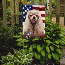 Load image into Gallery viewer, American Cocker Spaniel American Flag Garden Flag - Outdoor Decorative Yard Flag CK6396GF