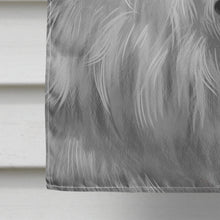 Load image into Gallery viewer, American Eskimo Dog American Flag Flag Canvas House Size CK6398CHF