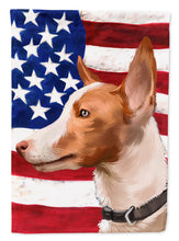 Load image into Gallery viewer, Andalusian Hound Dog American Flag Garden Flag - Outdoor Decorative Yard Flag CK6404GF