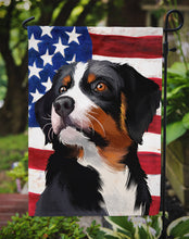 Load image into Gallery viewer, Appenzeller Sennenhund American Flag Garden Flag - Outdoor Decorative Yard Flag CK6405GF