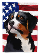 Load image into Gallery viewer, Appenzeller Sennenhund American Flag Garden Flag - Outdoor Decorative Yard Flag CK6405GF