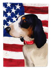 Load image into Gallery viewer, Ariegeois Dog American Flag Flag Canvas House Size CK6407CHF