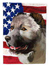 Load image into Gallery viewer, Armenian Gamper Dog American Flag Garden Flag - Outdoor Decorative Yard Flag CK6408GF