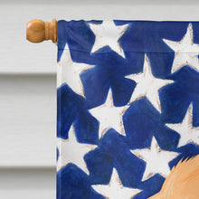 Load image into Gallery viewer, Artois Hound Dog American Flag Flag Canvas House Size CK6409CHF