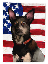 Load image into Gallery viewer, Australian Kelpie American Flag Garden Flag - Outdoor Decorative Yard Flag CK6411GF
