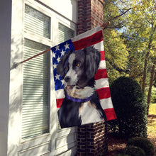 Load image into Gallery viewer, Australian Shepherd  American Flag Flag Canvas House Size CK6412CHF