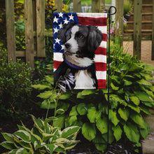 Load image into Gallery viewer, Australian Shepherd  American Flag Garden Flag - Outdoor Decorative Yard Flag CK6412GF