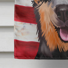 Load image into Gallery viewer, Australian Stumpy Tail Cattle Dog American Flag Flag Canvas House Size CK6413CHF