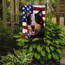 Load image into Gallery viewer, Australian Stumpy Tail Cattle Dog American Flag Garden Flag - Outdoor Decorative Yard Flag CK6413GF