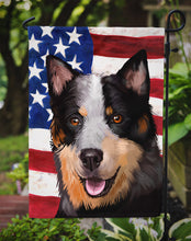 Load image into Gallery viewer, Australian Stumpy Tail Cattle Dog American Flag Garden Flag - Outdoor Decorative Yard Flag CK6413GF
