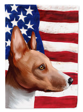 Load image into Gallery viewer, Basenji American Flag Garden Flag - Outdoor Decorative Yard Flag CK6417GF