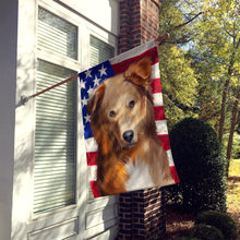 Load image into Gallery viewer, Basque Shepherd Dog American Flag Flag Canvas House Size CK6418CHF