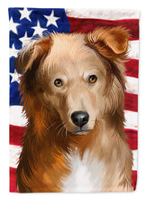 Load image into Gallery viewer, Basque Shepherd Dog American Flag Flag Canvas House Size CK6418CHF