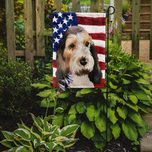 Load image into Gallery viewer, Grand Basset Griffon Vendeen American Flag Garden Flag - Outdoor Decorative Yard Flag CK6419GF