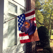 Load image into Gallery viewer, Bavarian Mountain Hound American Flag Flag Canvas House Size CK6420CHF