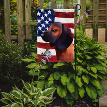 Load image into Gallery viewer, Bavarian Mountain Hound American Flag Garden Flag - Outdoor Decorative Yard Flag CK6420GF