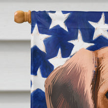 Load image into Gallery viewer, Beagle American Flag Flag Canvas House Size CK6421CHF